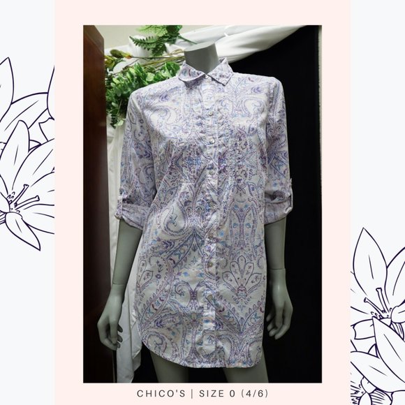 CHICO'S Short Dress | Size 0 (4/6) - Picture 2 of 6